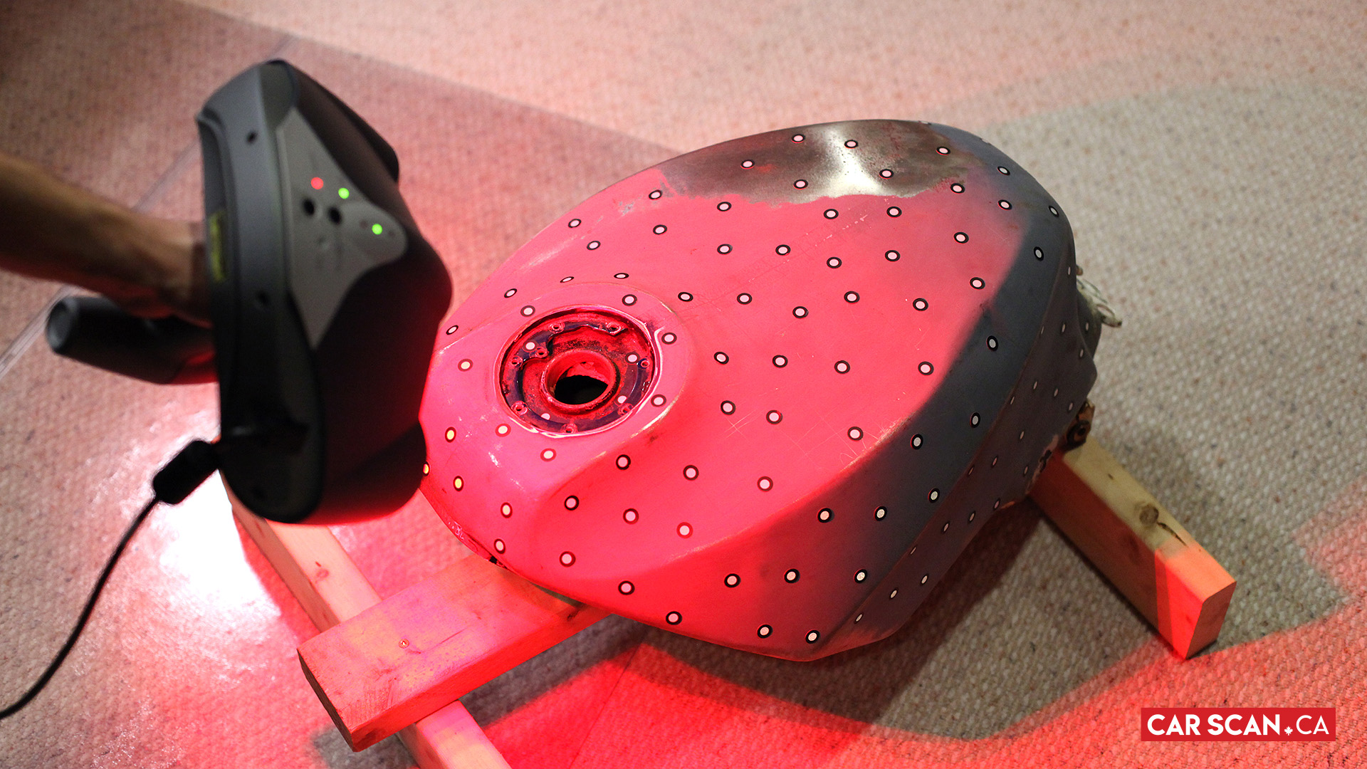 CarScan Motorcycle Laser Scanning Kawasaki Ninja Gas Tank