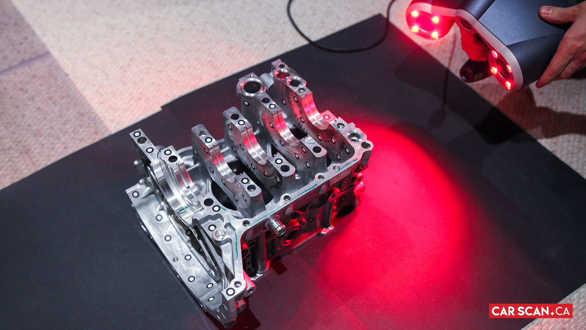 CarScan.ca 3D Laser Scanning Subaru EJ25 Engine Block