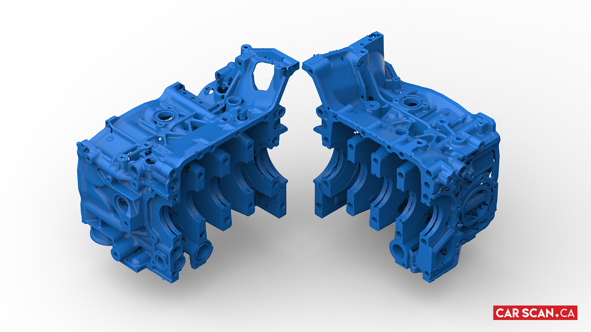 CarScan.ca 3D Laser Scanning Subaru EJ25 Engine Block