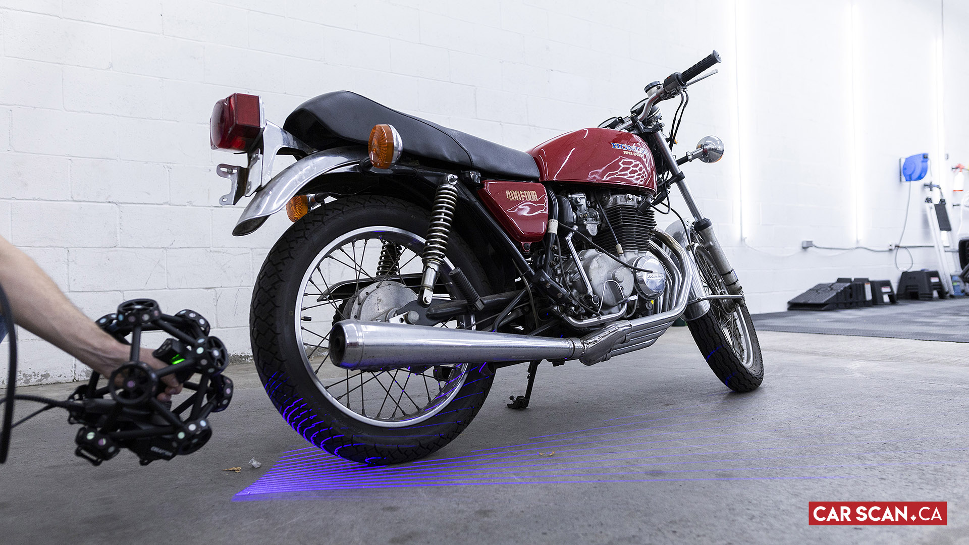 CarScan.ca 3D Laser Scanning Honda CB400F Super Sport Motorcycle