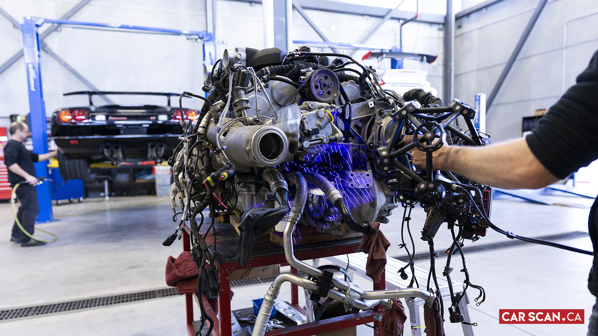 3D Laser Scanning Lamborghini Aventador LP700-4 V12 Engine, Bay, Transmission, Muffler, Catalytic Converters