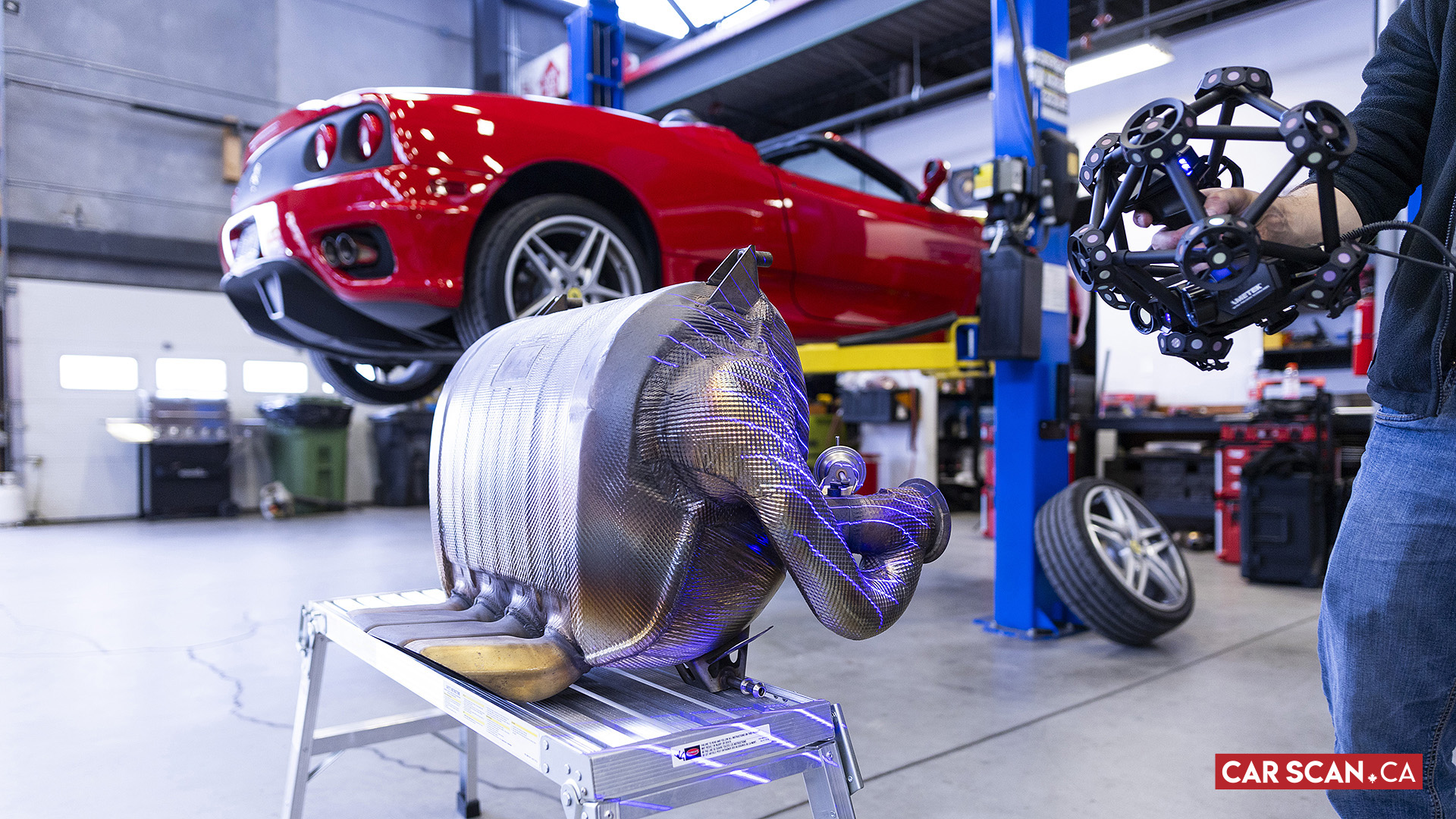 3D Laser Scanning Lamborghini Aventador LP700-4 V12 Engine, Bay, Transmission, Muffler, Catalytic Converters