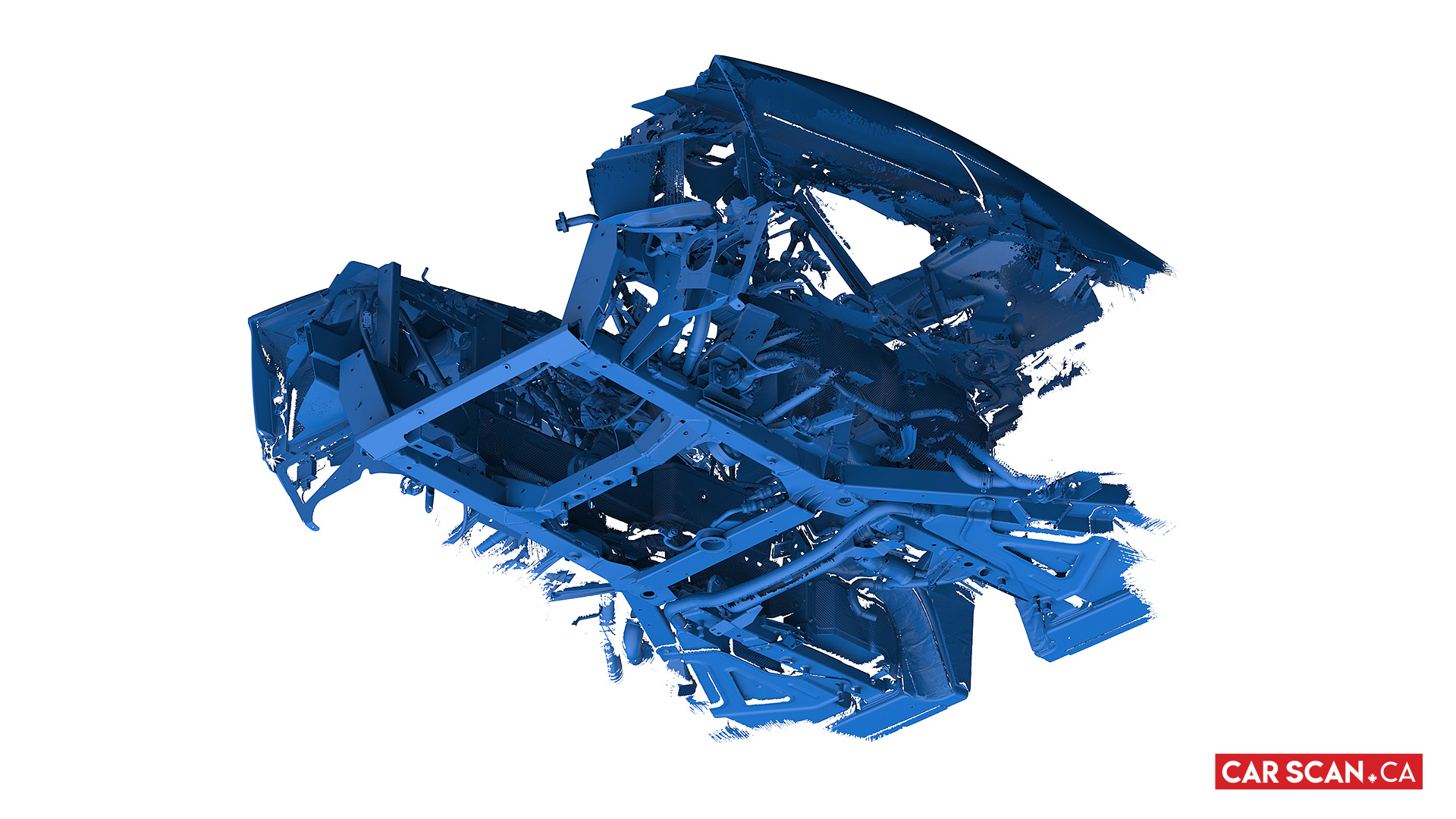 3D Laser Scanning Lamborghini Aventador LP700-4 V12 Engine, Bay, Transmission, Muffler, Catalytic Converters