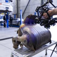 3D Laser Scanning Lamborghini Aventador LP700-4 V12 Engine, Bay, Transmission, Muffler, Catalytic Converters