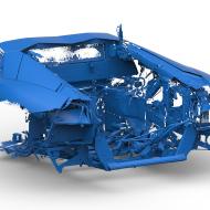 3D Laser Scanning Lamborghini Aventador LP700-4 V12 Engine, Bay, Transmission, Muffler, Catalytic Converters