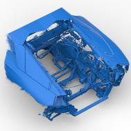 3D Laser Scanning Lamborghini Aventador LP700-4 V12 Engine, Bay, Transmission, Muffler, Catalytic Converters
