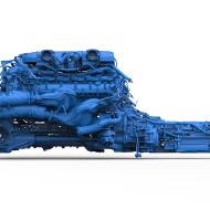 3D Laser Scanning Lamborghini Aventador LP700-4 V12 Engine, Bay, Transmission, Muffler, Catalytic Converters
